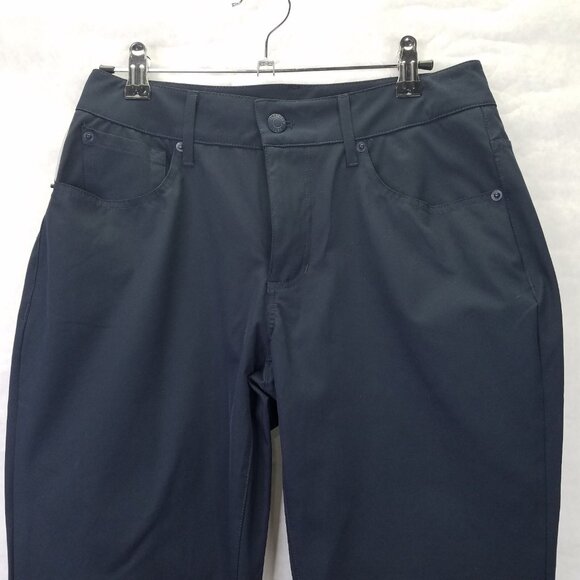 Tretorn Cropped Cuffed Pants Women's 4 Lightweight Pedal Pushers Golf Black NEW - Picture 2 of 16